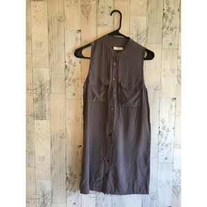 Equipment Solid Silk Sleeveless Tunic Blouse